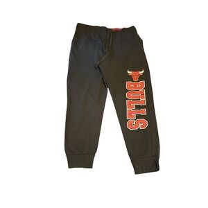 Bulls Chicago Black sweatpants joggers S NBA women's Large